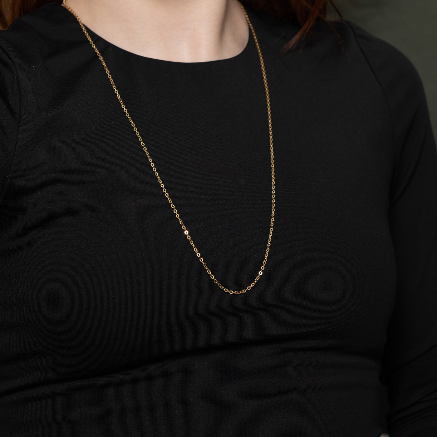 Chaîne à maillons câble en or jaune 18 carats | 66 cm