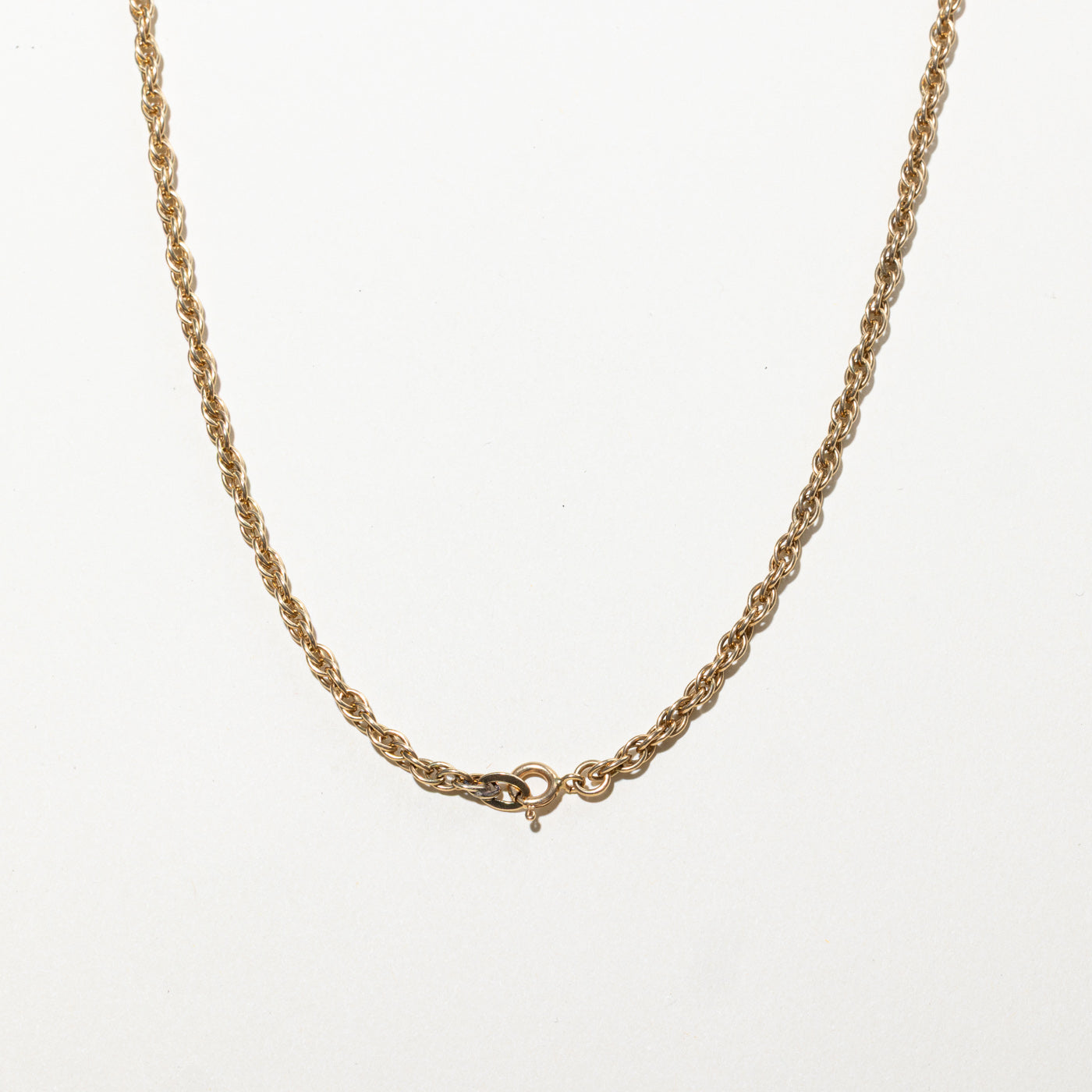 Chaîne corde en or jaune 10 carats | 53 cm