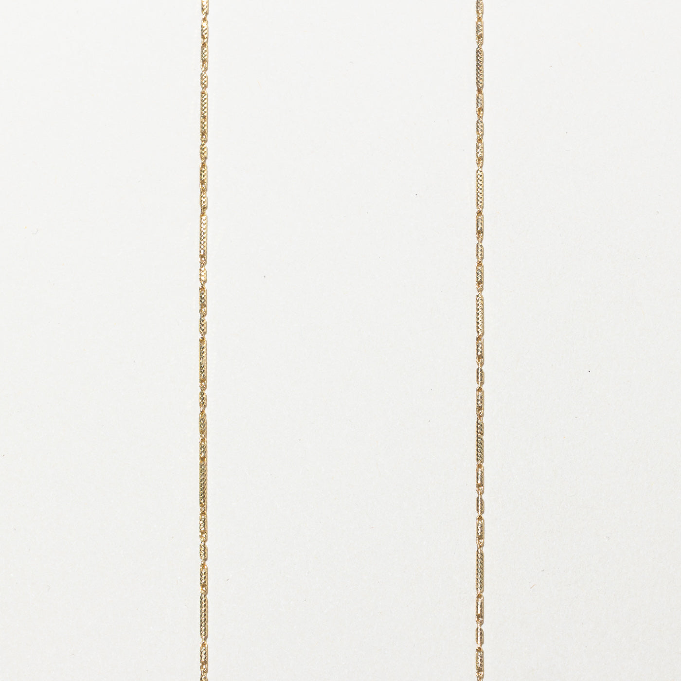 Chaîne à maillons texturés en or jaune 10 carats | 45,7 cm