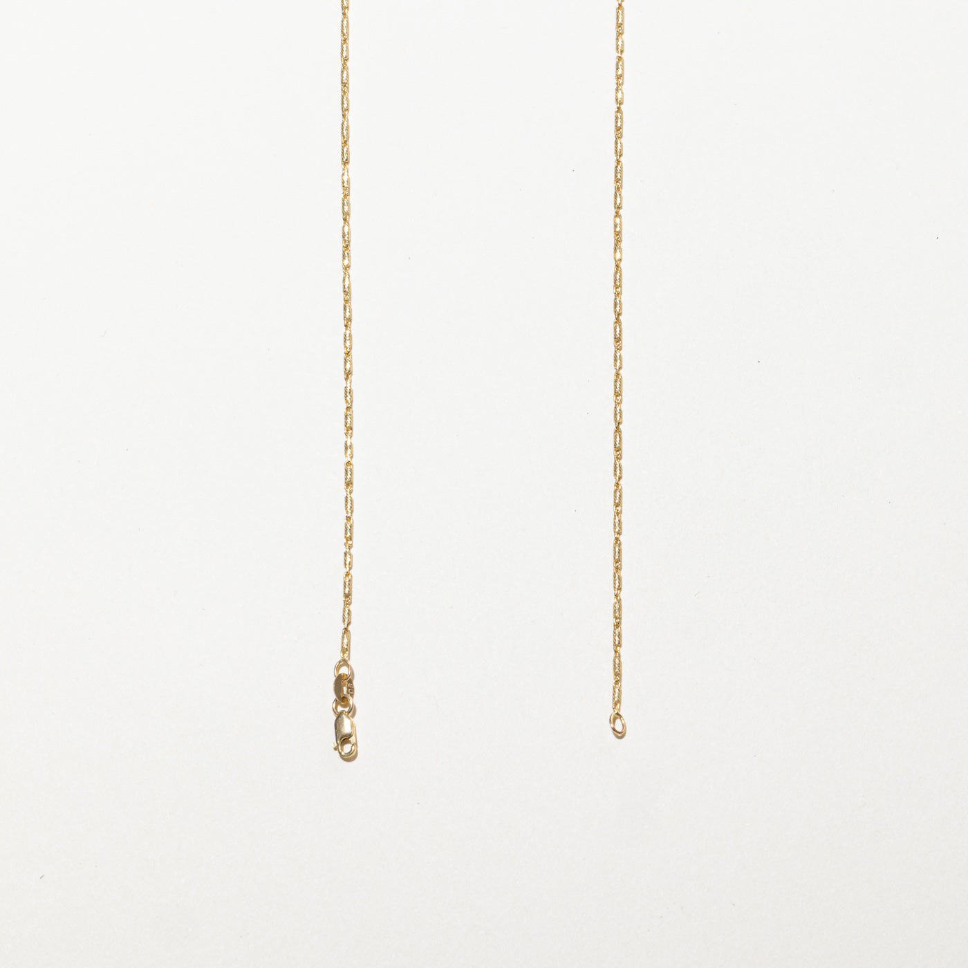 Chaîne en or jaune 10 carats à mailles orge | 50 cm