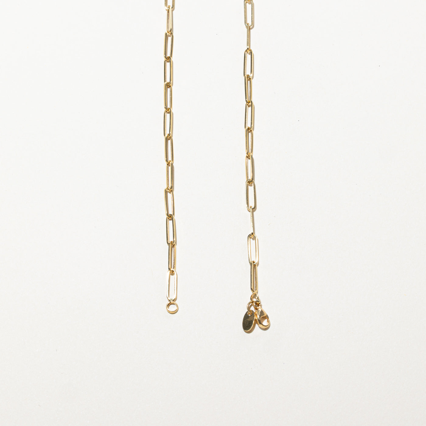 Chaîne trombone en or jaune 18 carats | 40,6 cm