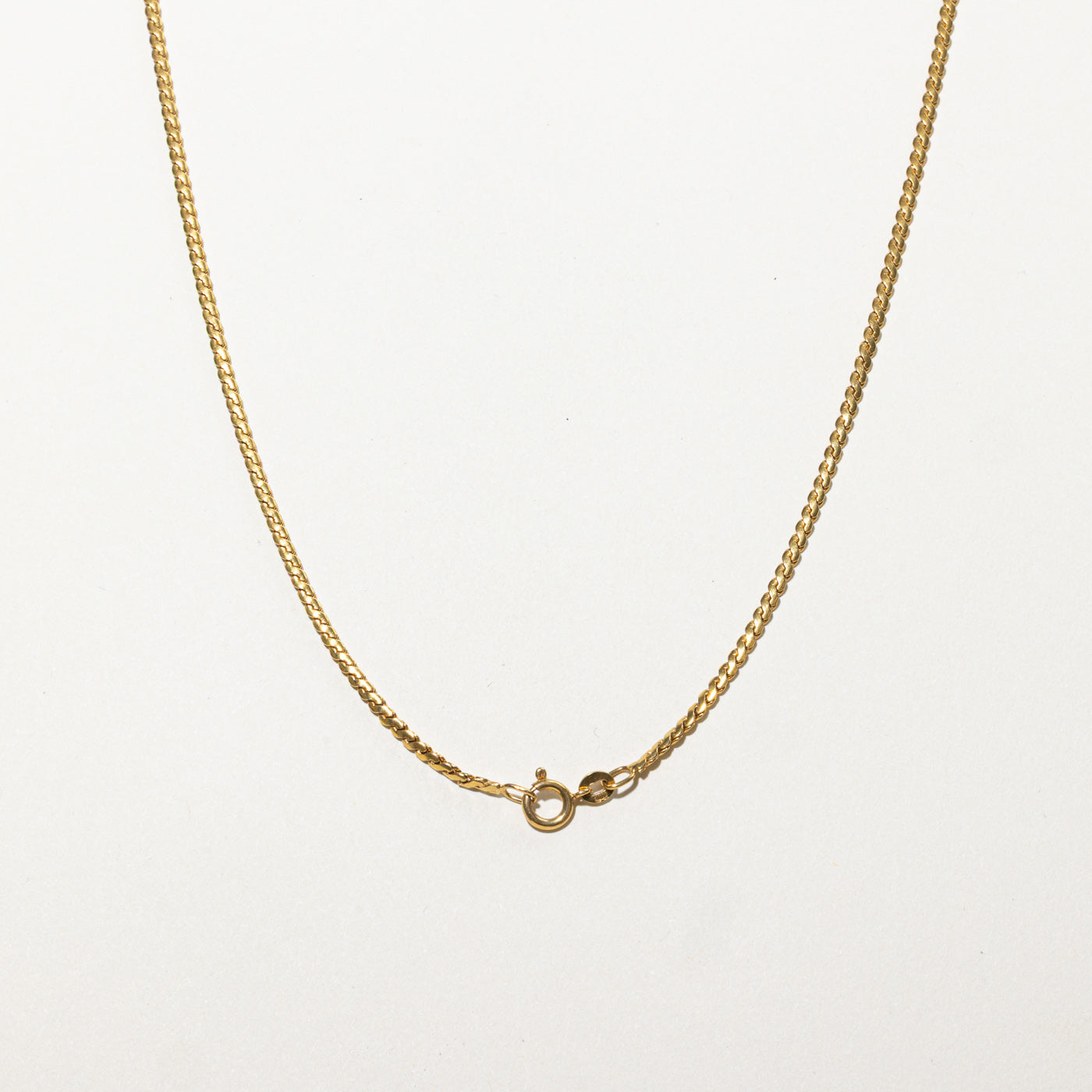 Chaîne à maillons en S en or jaune 18 carats | 61 cm