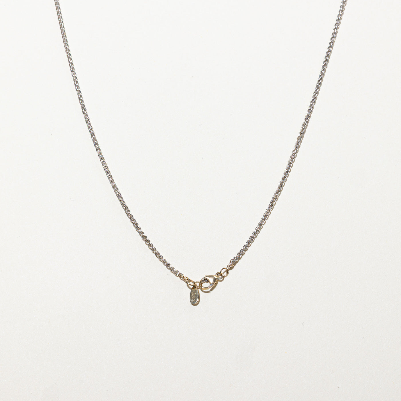 18k White Gold Curb Link Chain | 18"