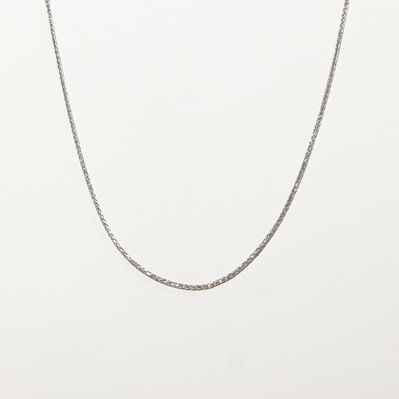 Chaîne Franco en or blanc 18 carats | 45,7 cm