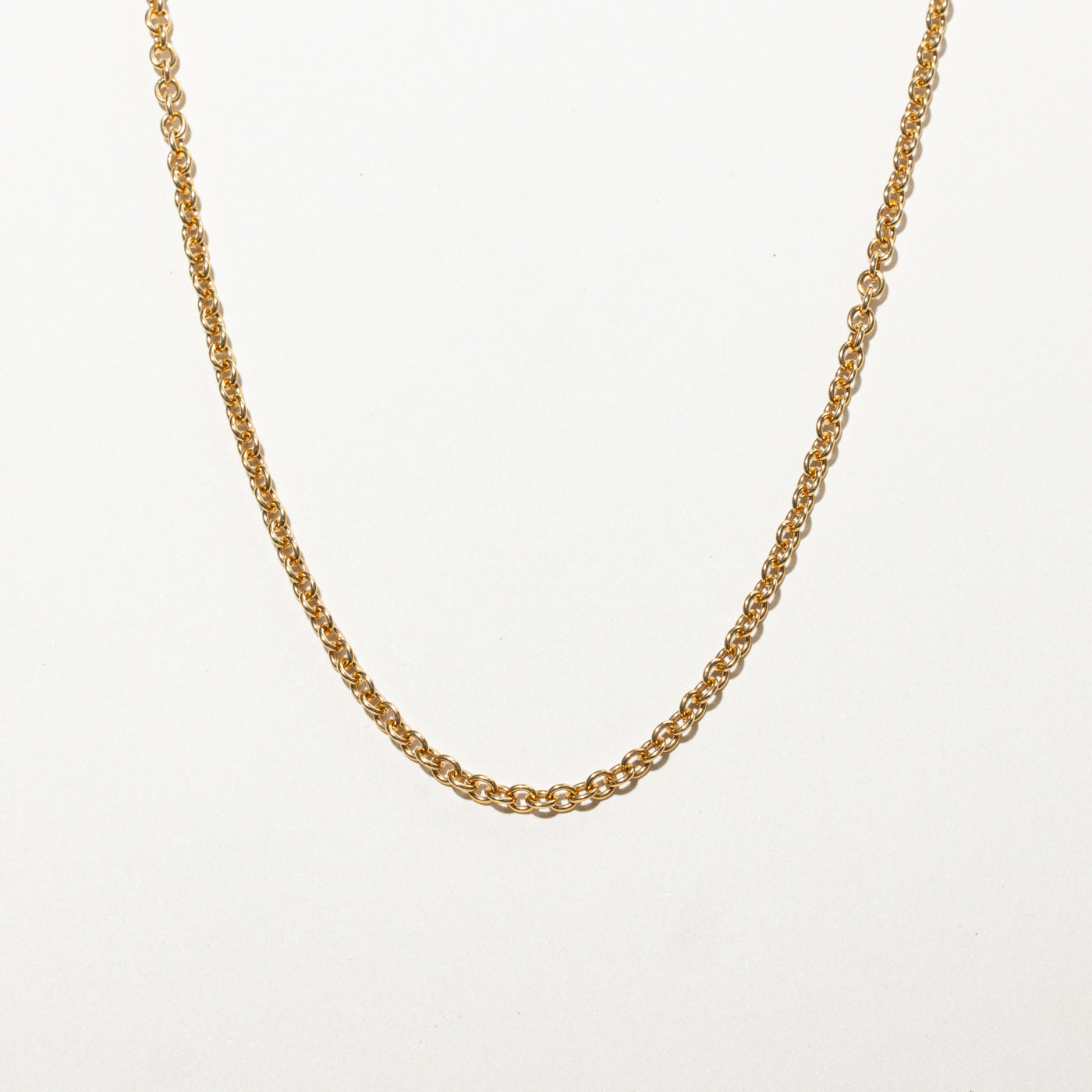 Collier pendentif à maillons hexagonaux en or 18 carats | 51 cm