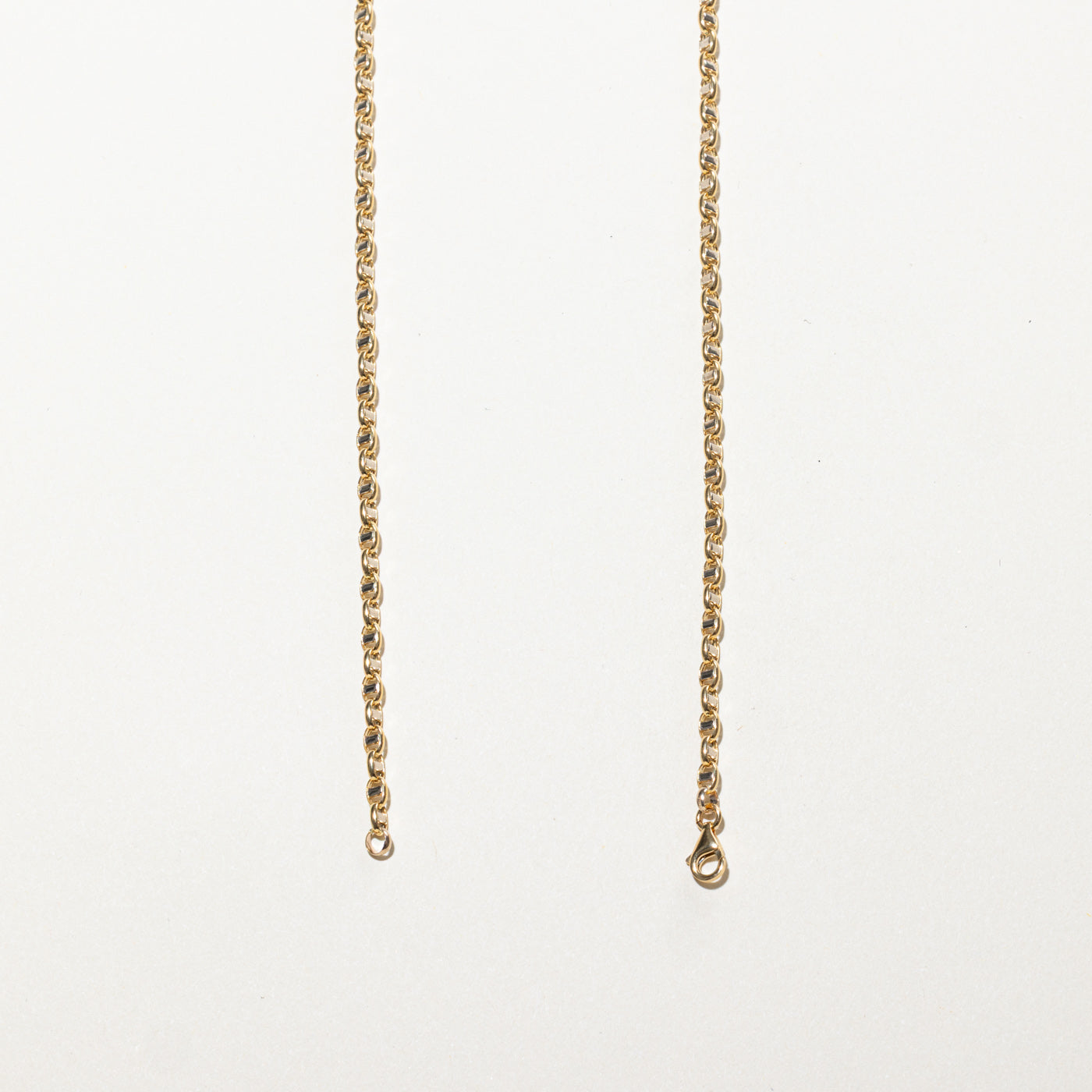 18k Yellow Gold Anchor Link Chain | 19"