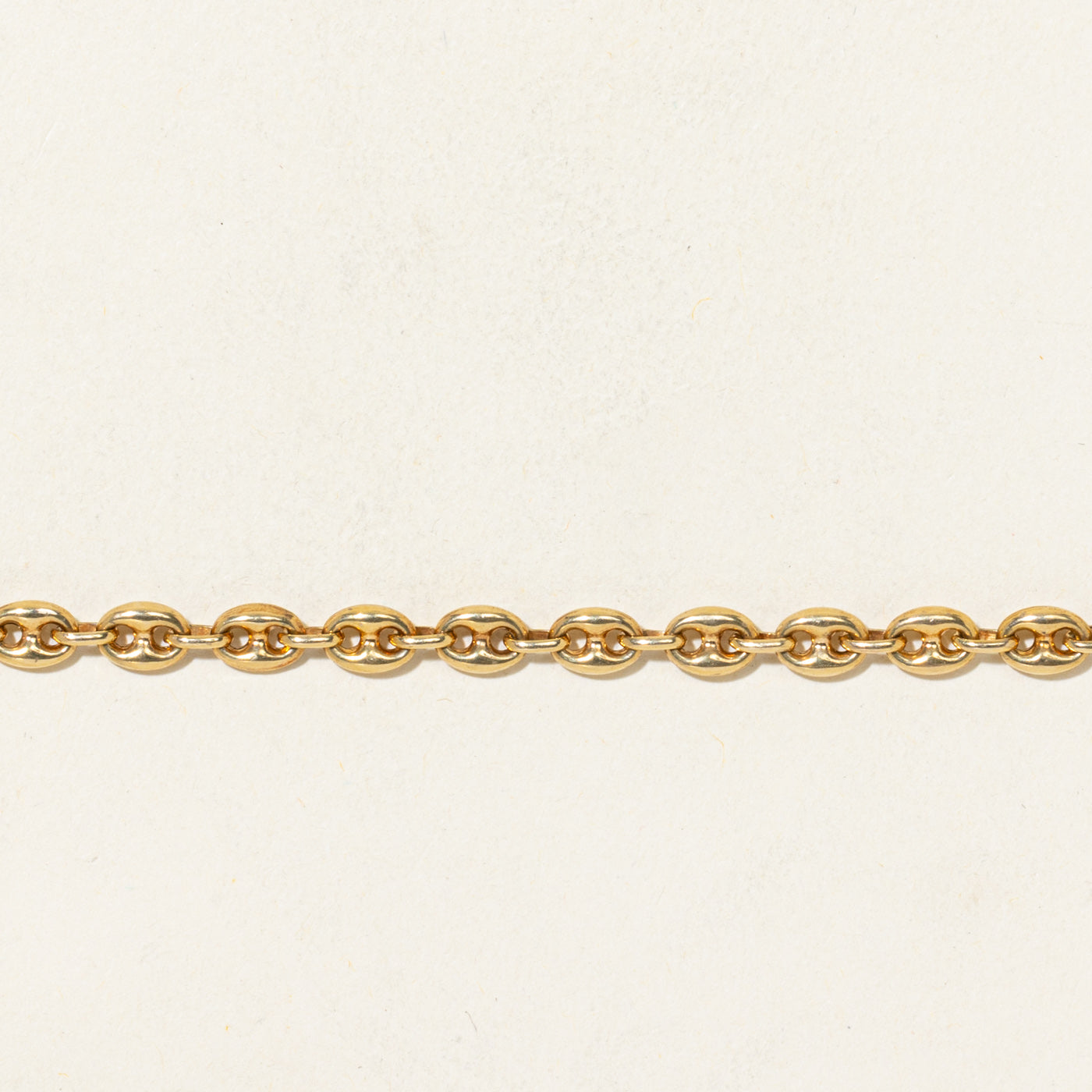 Bracelet italien à maillons ancre en or 14 carats | 14 cm