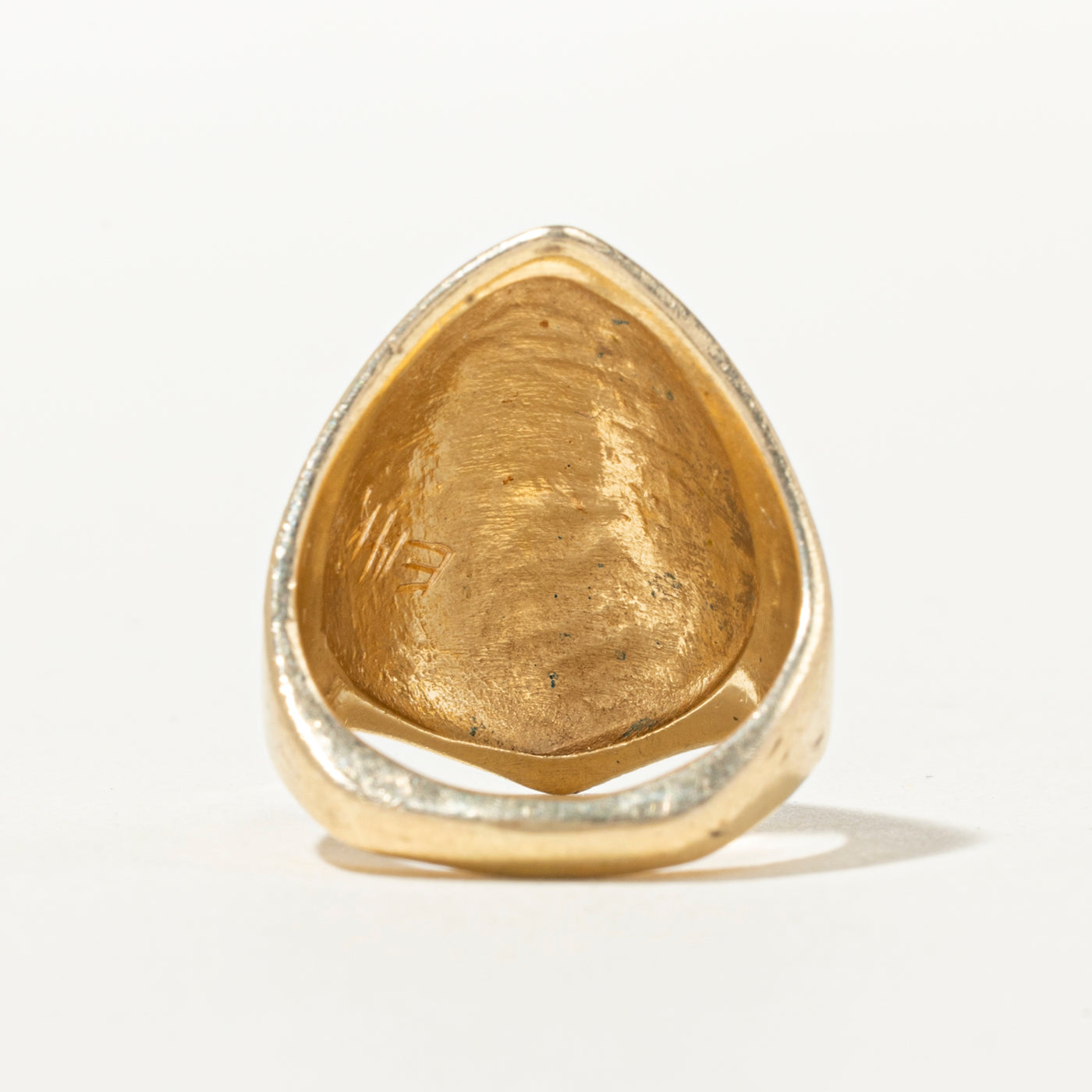 14k Abstract Shield Ring | SZ 6.5