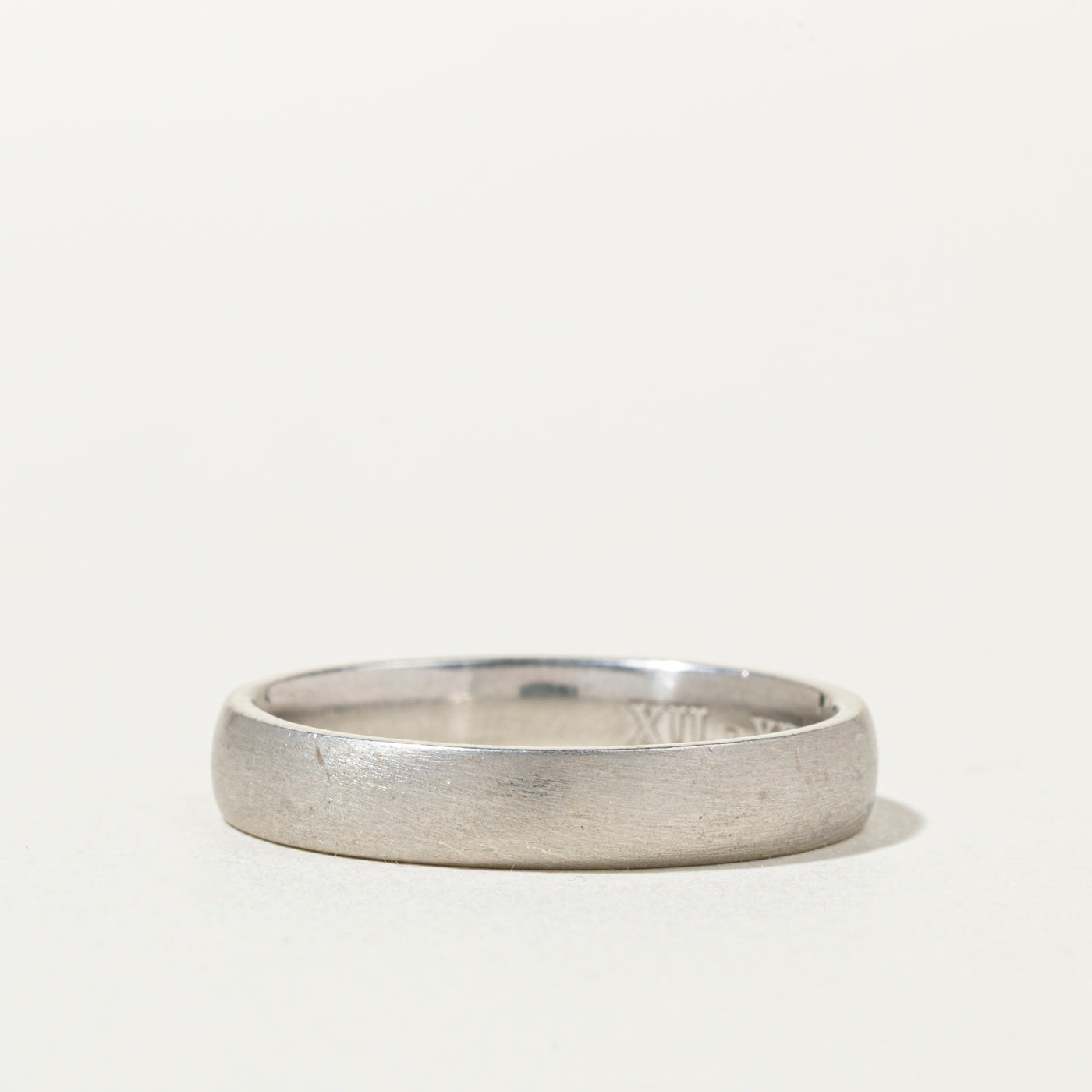 Platinum Brushed Matte Band | 3.75mm | SZ 9.75