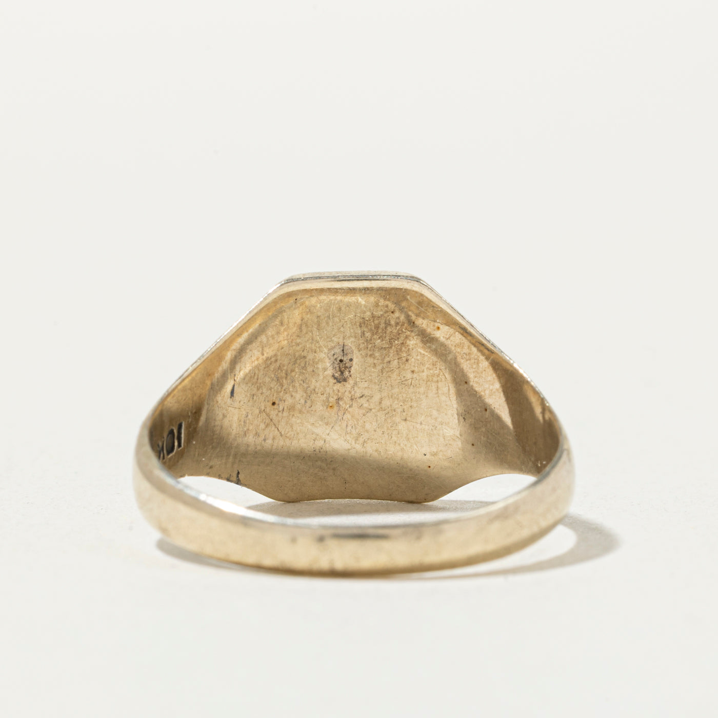 10k "RBL" Initial Engraved Signet Ring | SZ 9