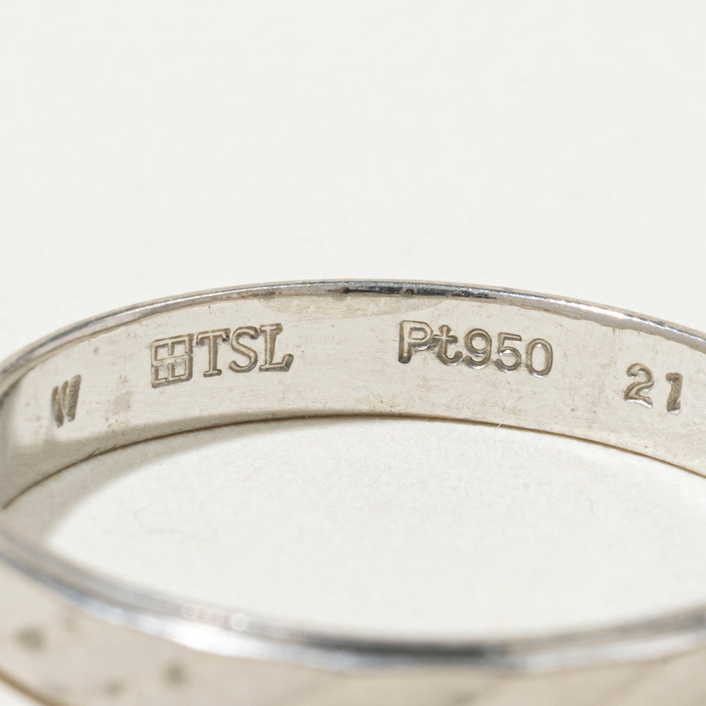 Platinum Grooved Band | 3mm | SZ 9.25