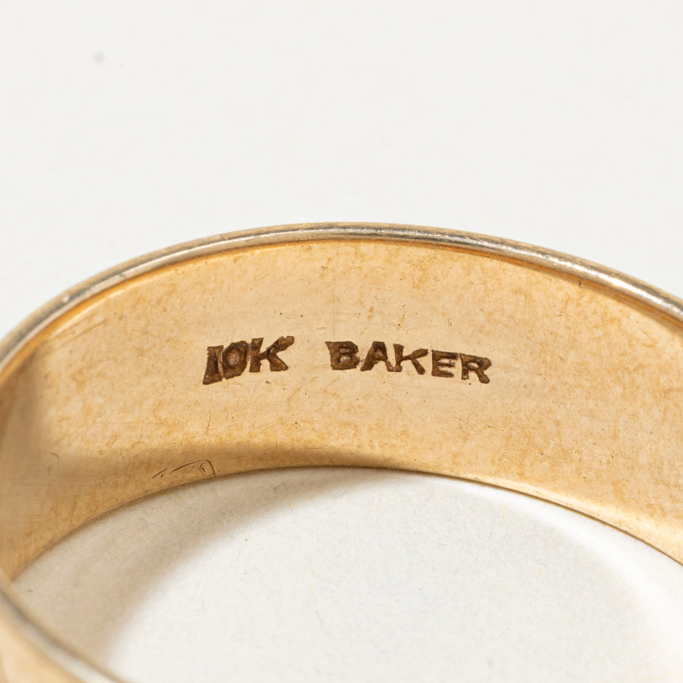 10k Band Engraved Ring | 7mm | SZ 11