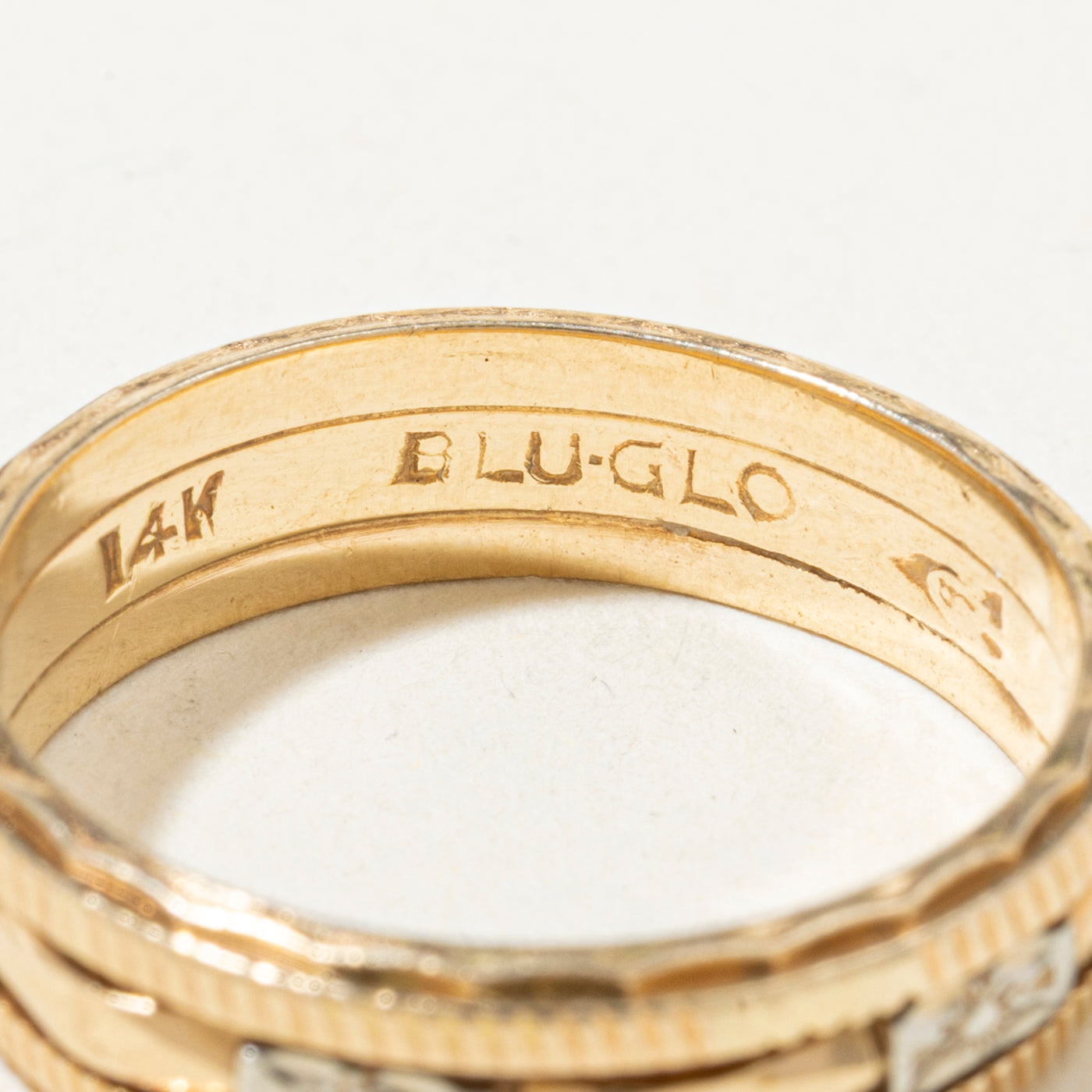 Vintage Canadian 14k Engraved Band | 5mm | SZ 6.25