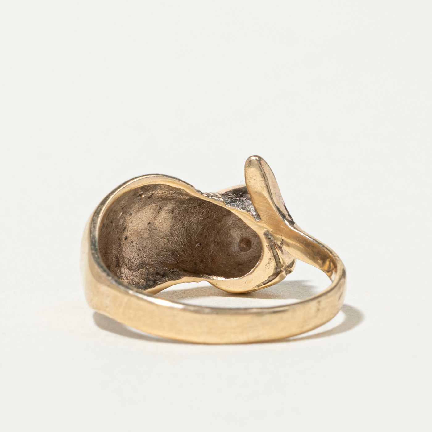 10k Cat Head Bypass Ring | SZ 5.75