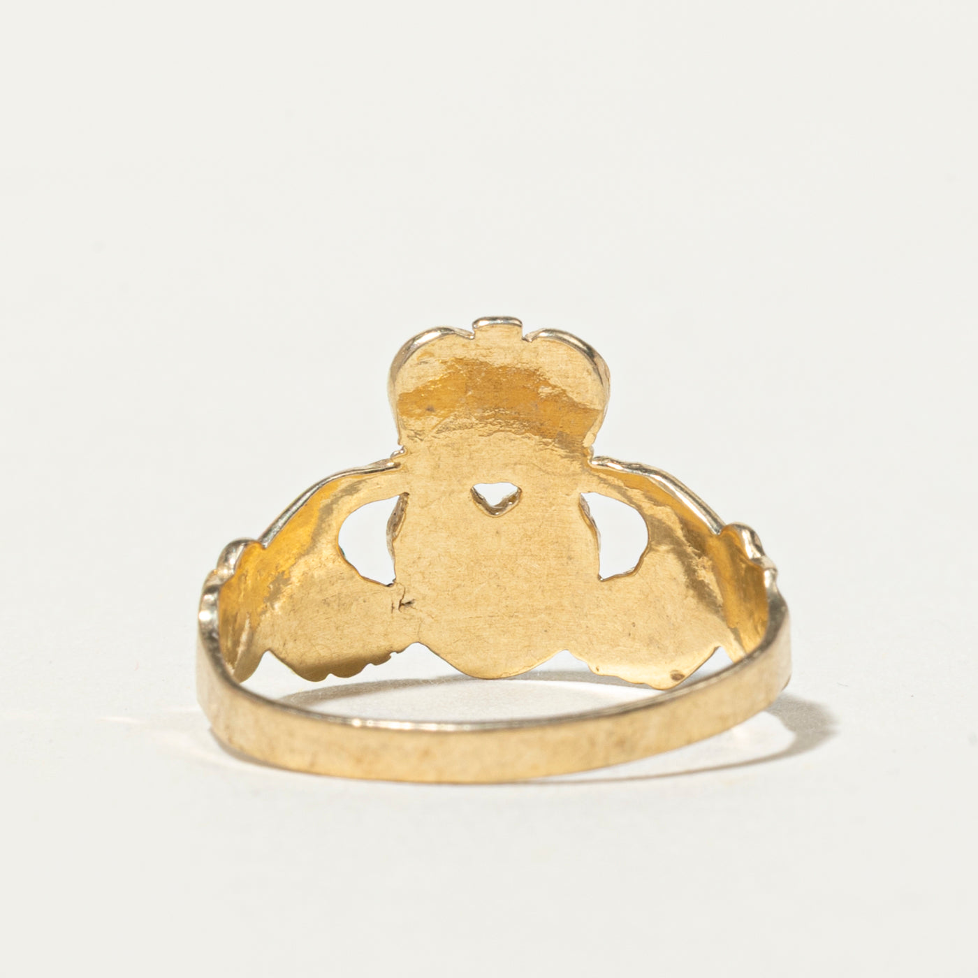 10k Yellow Gold Claddagh Ring | SZ 6.5