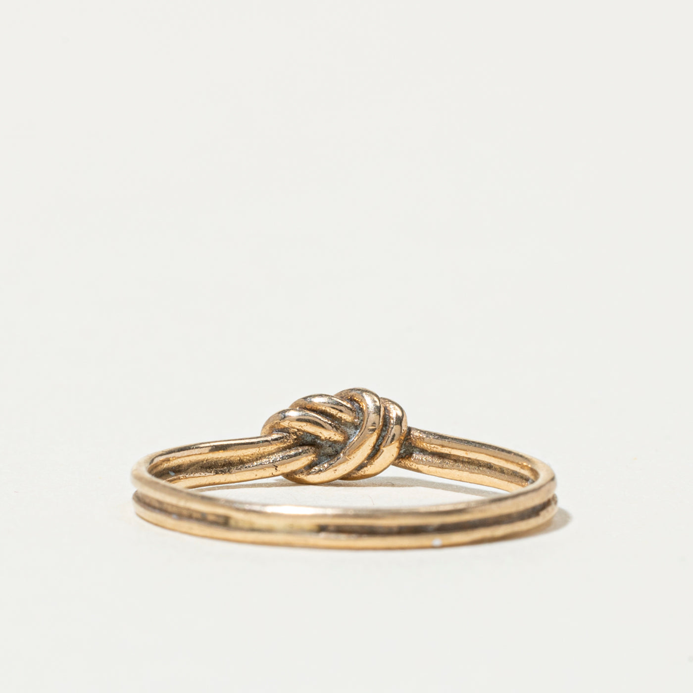 10k Yellow Gold Knot Ring | 2mm | SZ 4.25