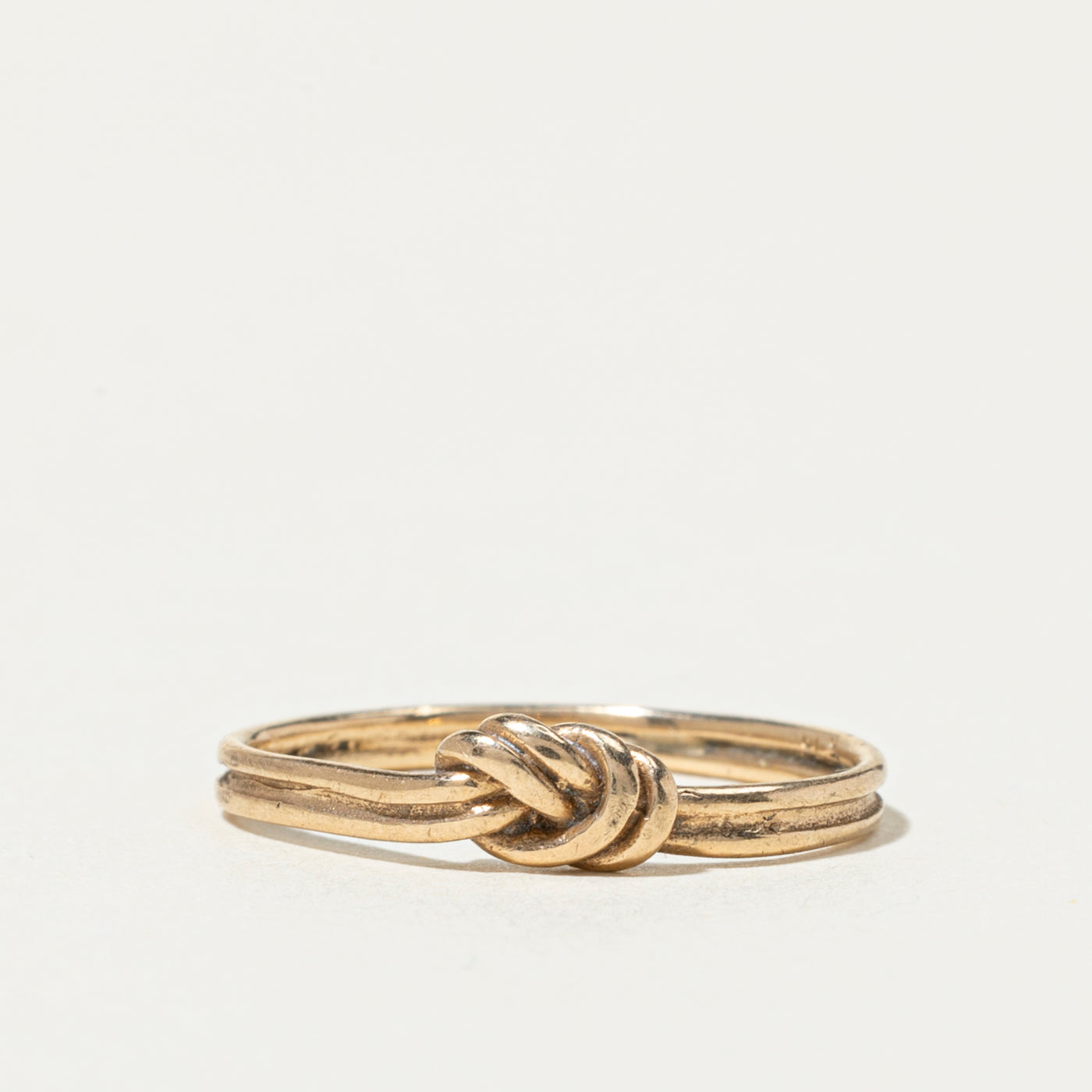 10k Yellow Gold Knot Ring | 2mm | SZ 4.25