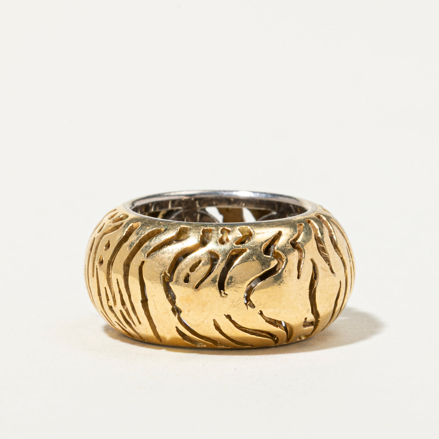 18k Openwork Textured Donut Band | 13mm | SZ 7
