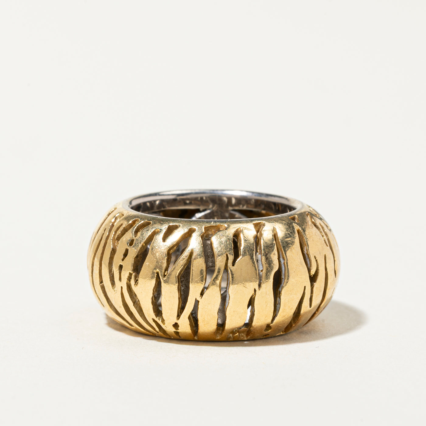 18k Openwork Textured Donut Band | 13mm | SZ 7