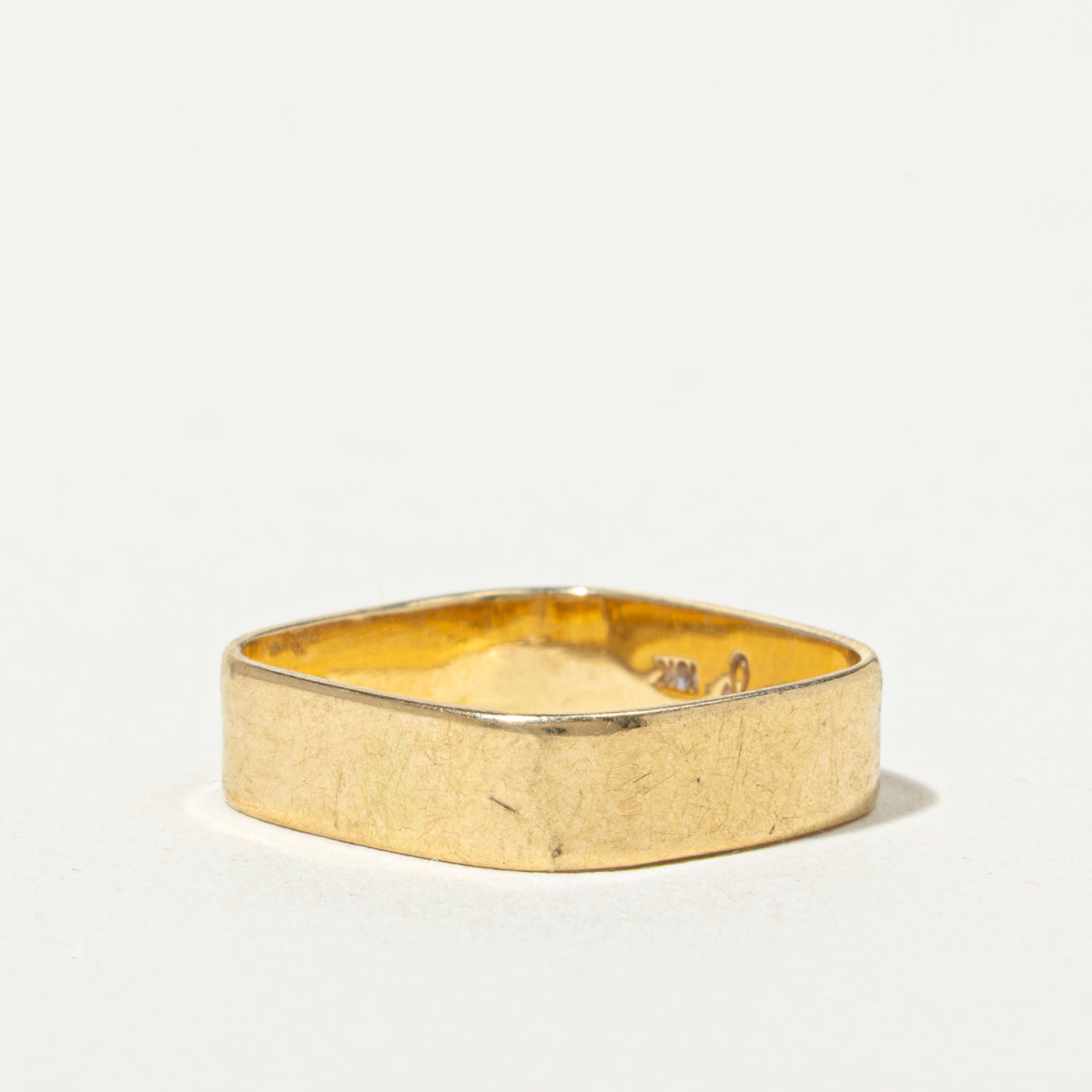 18k Soft Square Band | 4mm | SZ 3.75