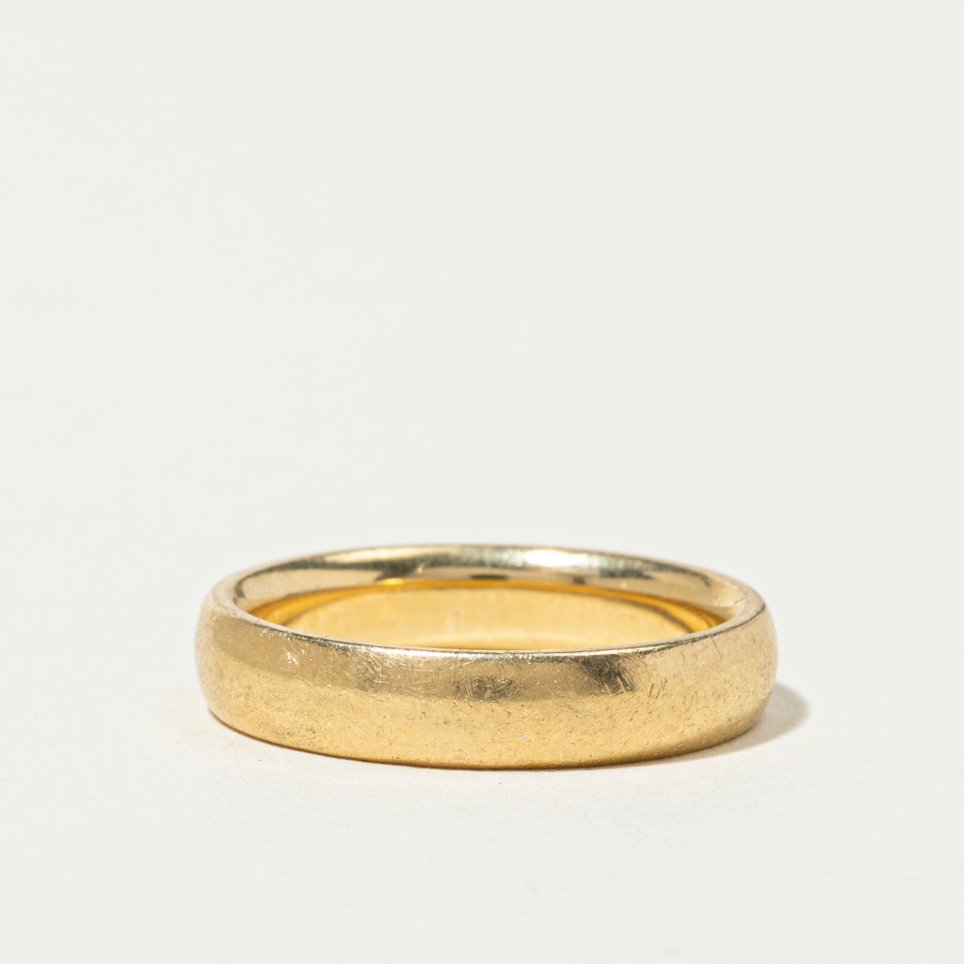 18k Yellow Gold Plain Band | 4.5mm | SZ 7