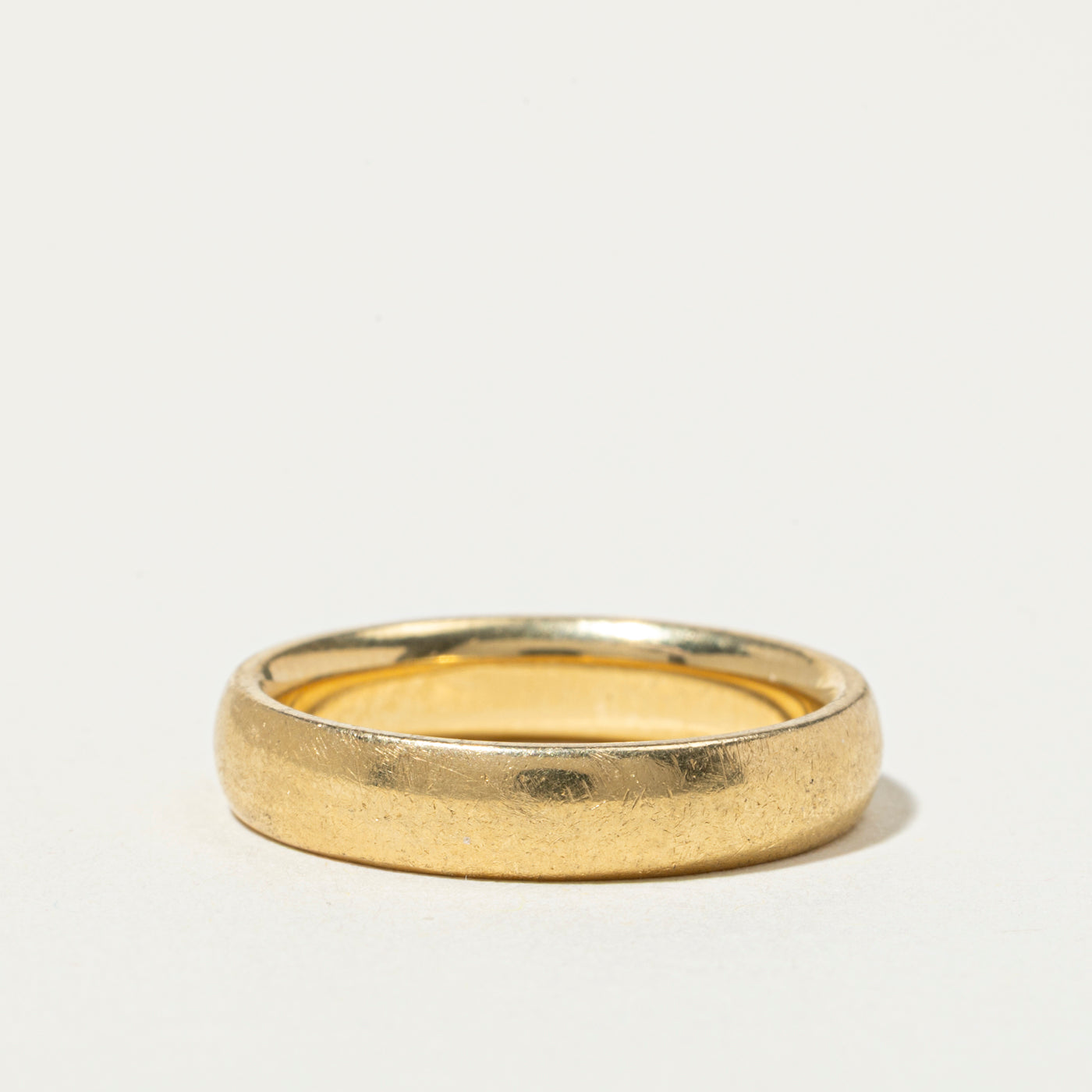 18k Yellow Gold Plain Band | 4.5mm | SZ 7