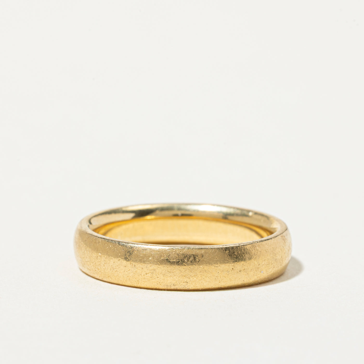 18k Yellow Gold Plain Band | 4.5mm | SZ 7