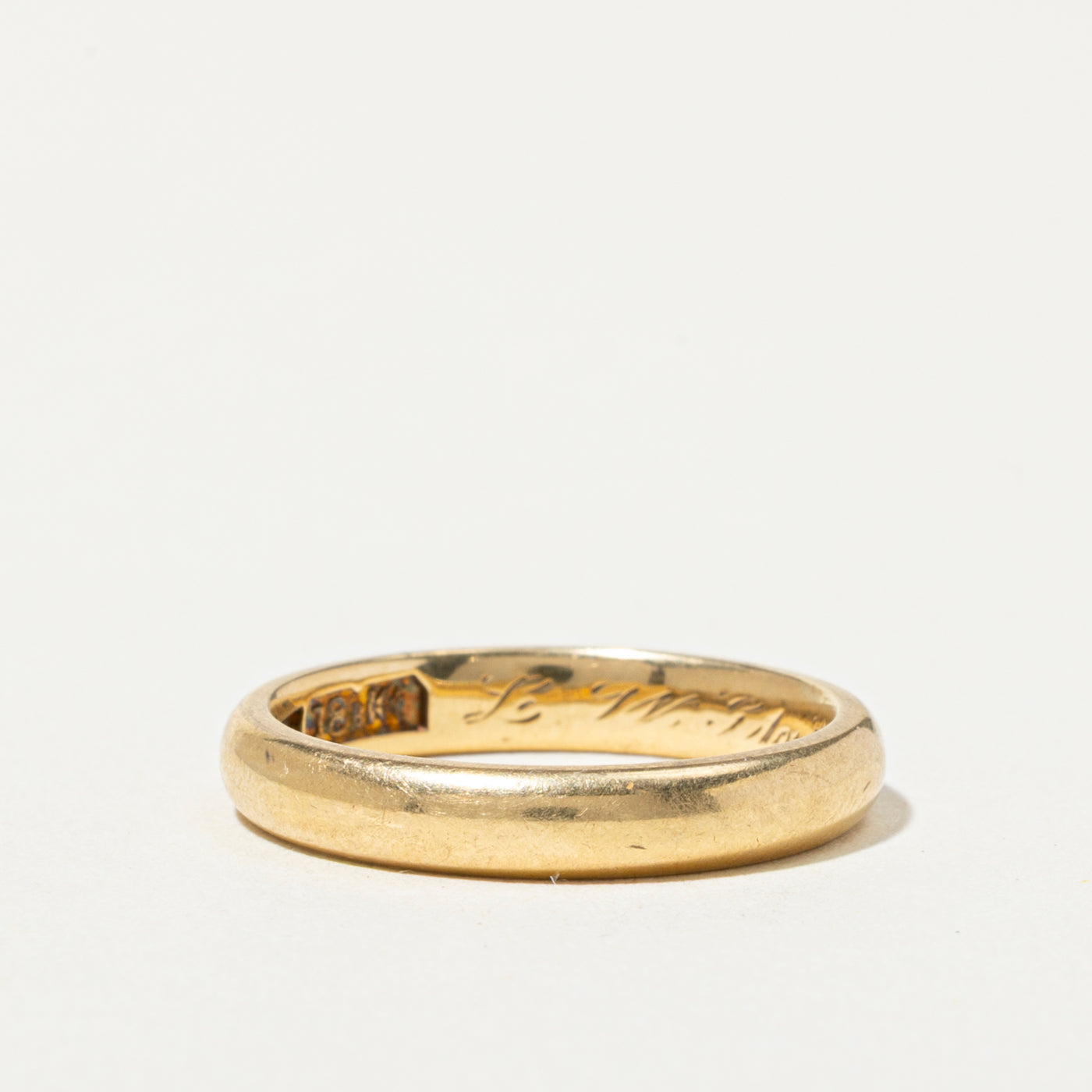 'Lebolt & Co.' Antique 18k Yellow Gold Band | 3mm | SZ 5.75