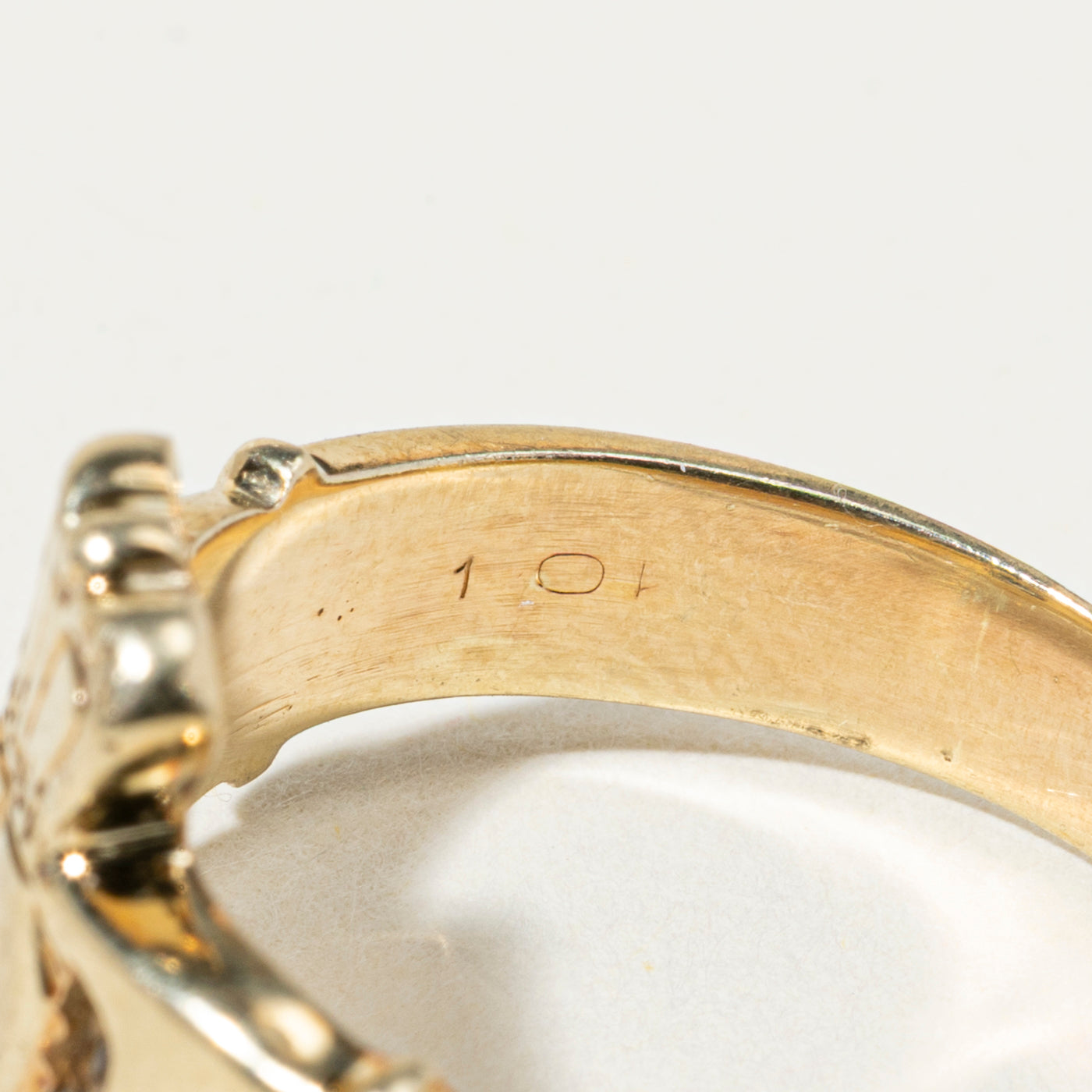 10k Yellow Gold Claddagh Ring | SZ 7.75