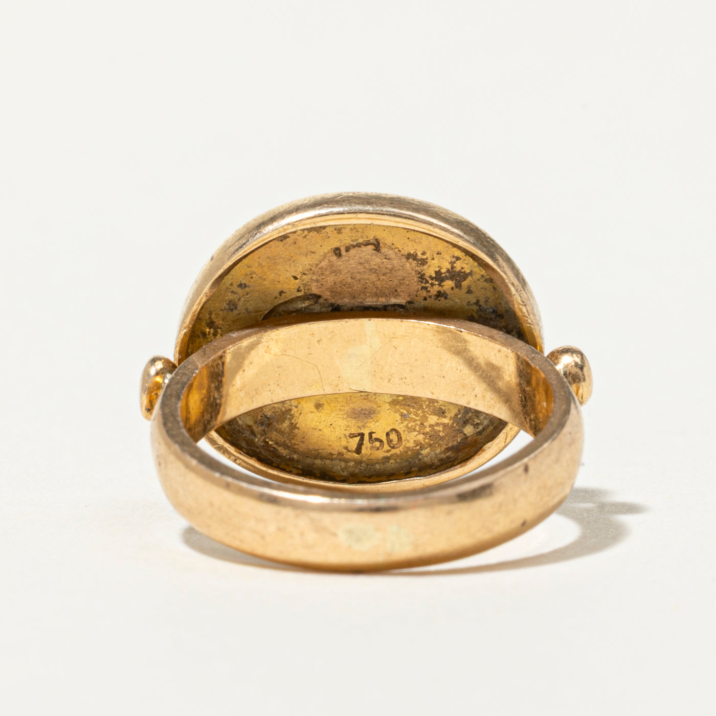 18k Aries Zodiac Signet Ring | SZ 3.75