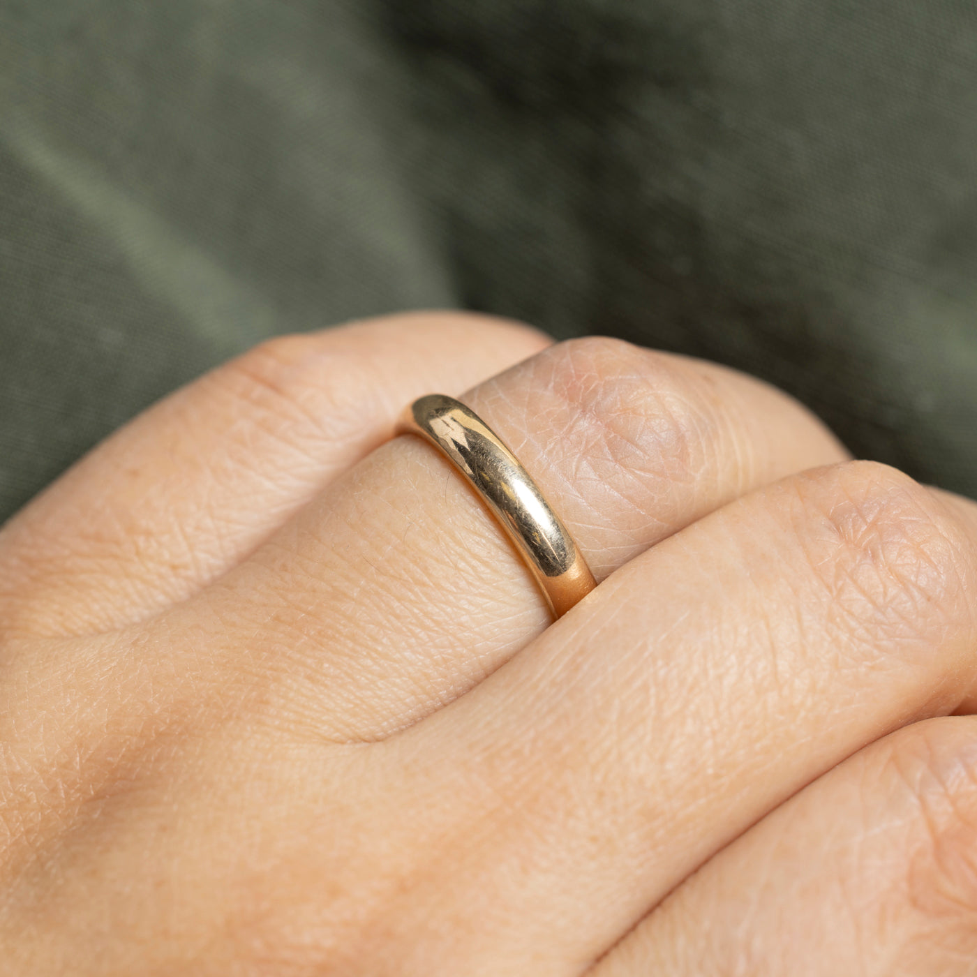 14k Yellow Gold Plain Band | 3mm | SZ 6.75