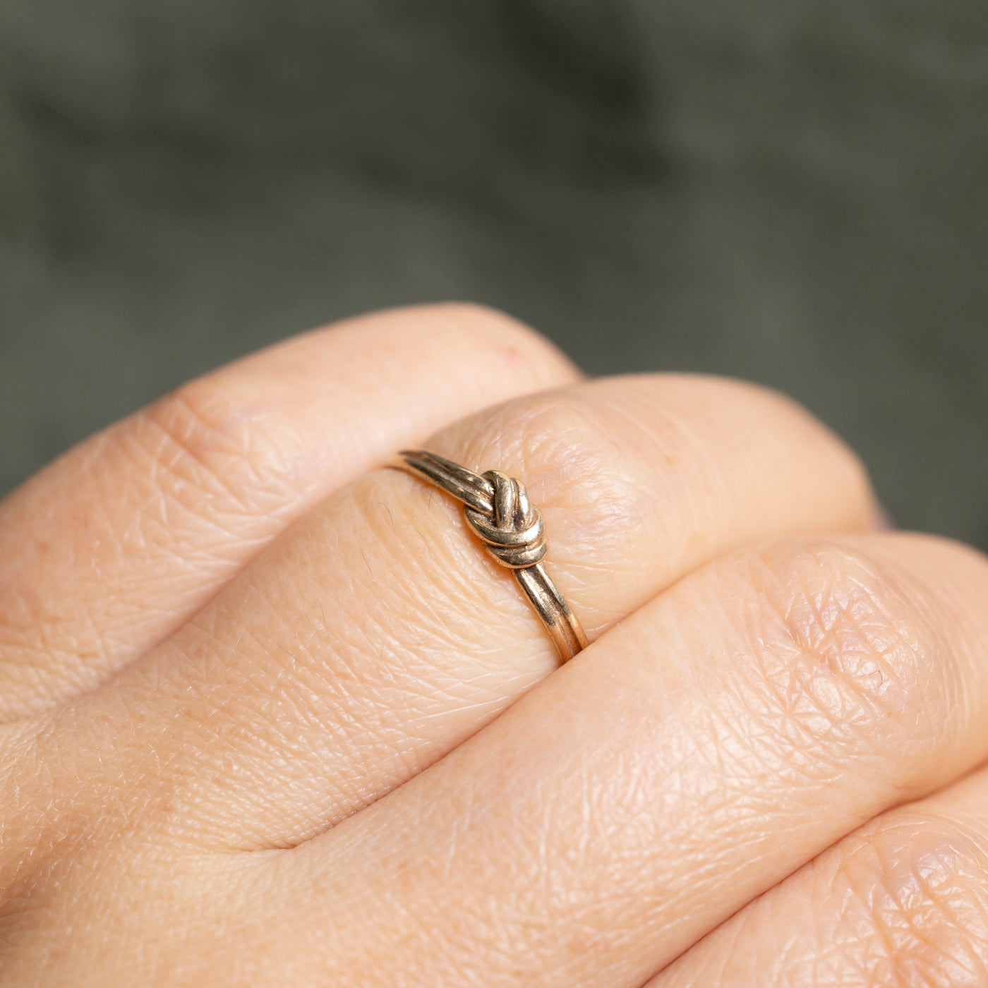 10k Yellow Gold Knot Ring | 2mm | SZ 4.25