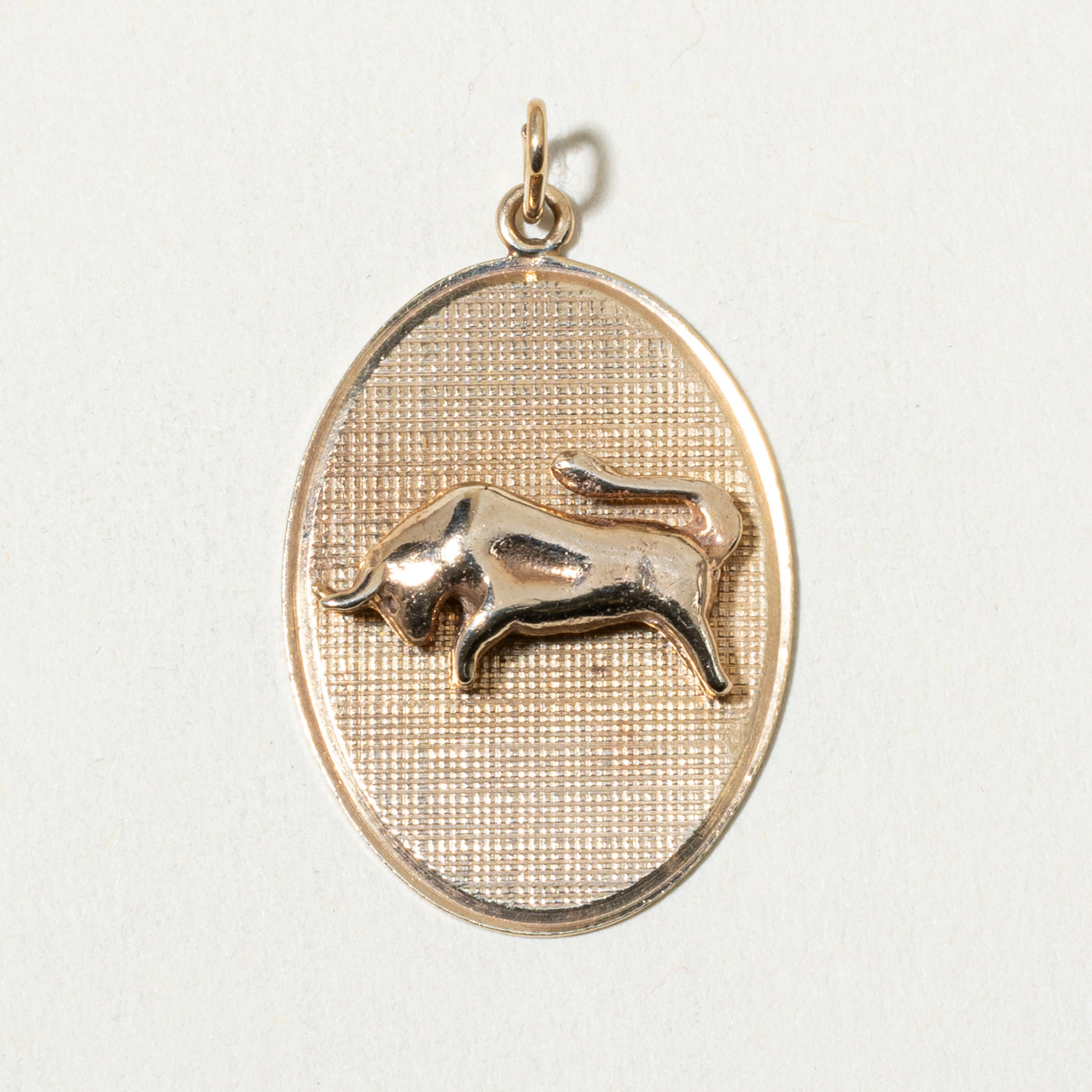 14k Taurus Zodiac Pendant