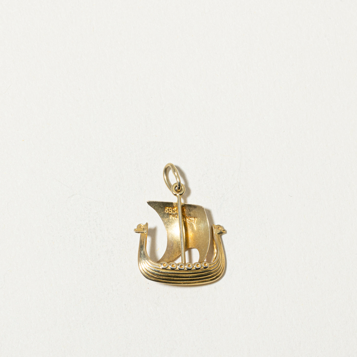 Norwegian 14k Viking Ship Charm