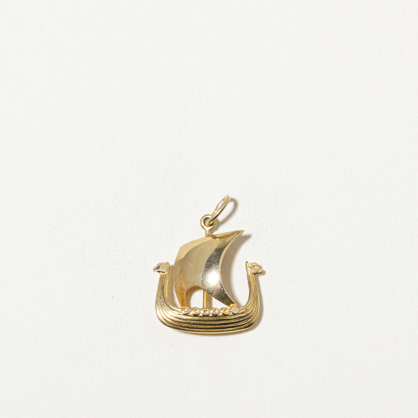 Norwegian 14k Viking Ship Charm