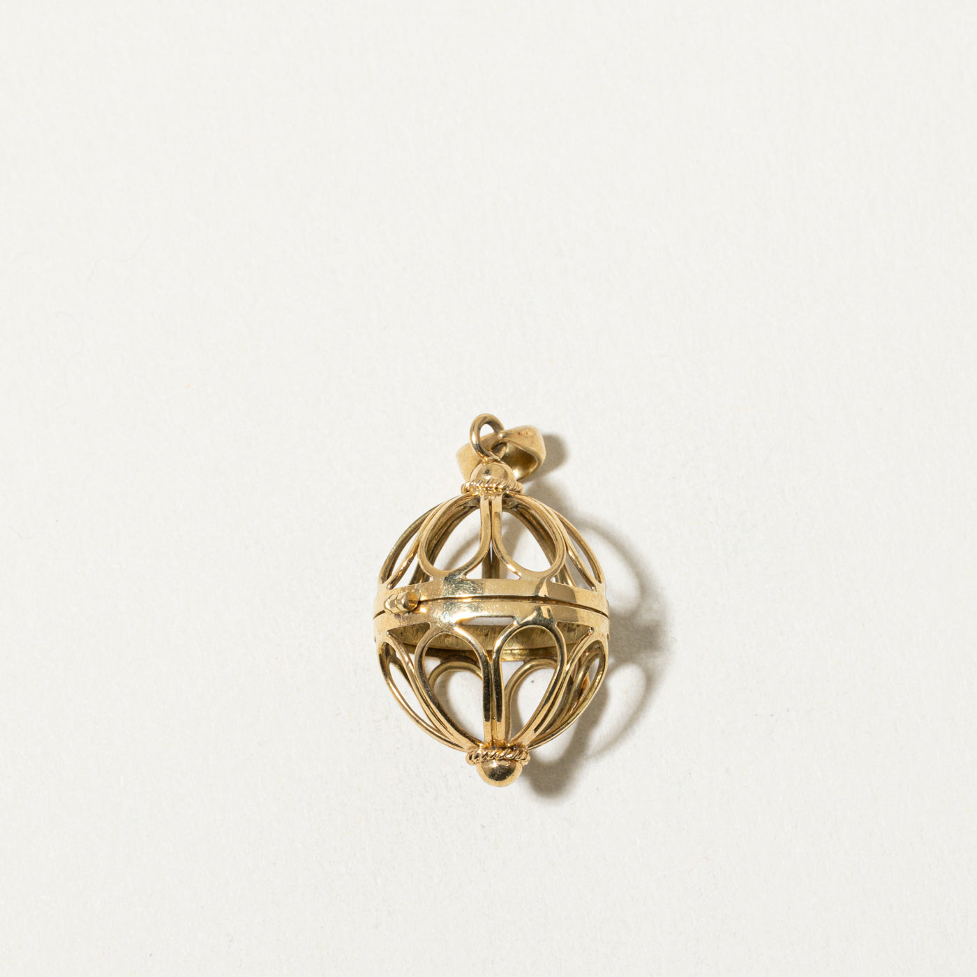 18k Openwork Angel Caller Pendant