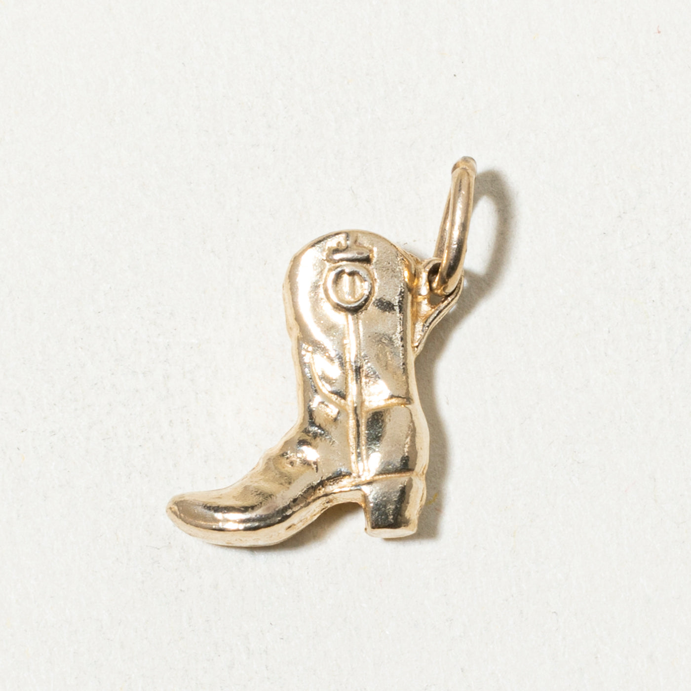 10k Cowboy Boot Charm
