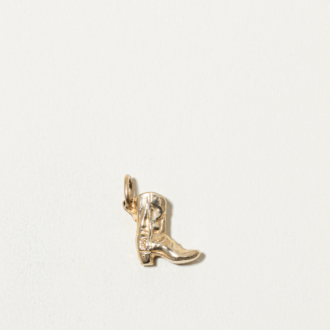 10k Cowboy Boot Charm