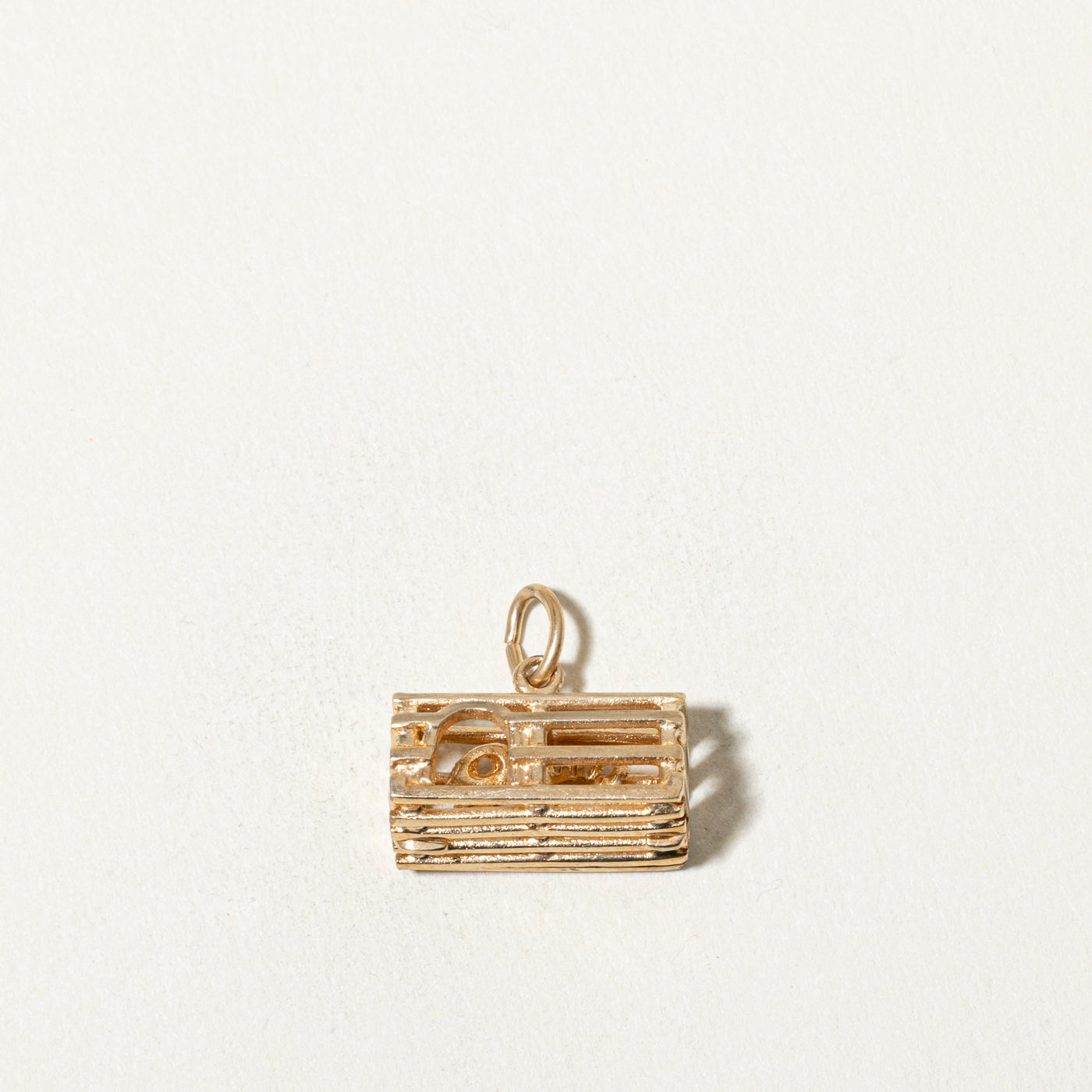 10k Lobster Cage Charm