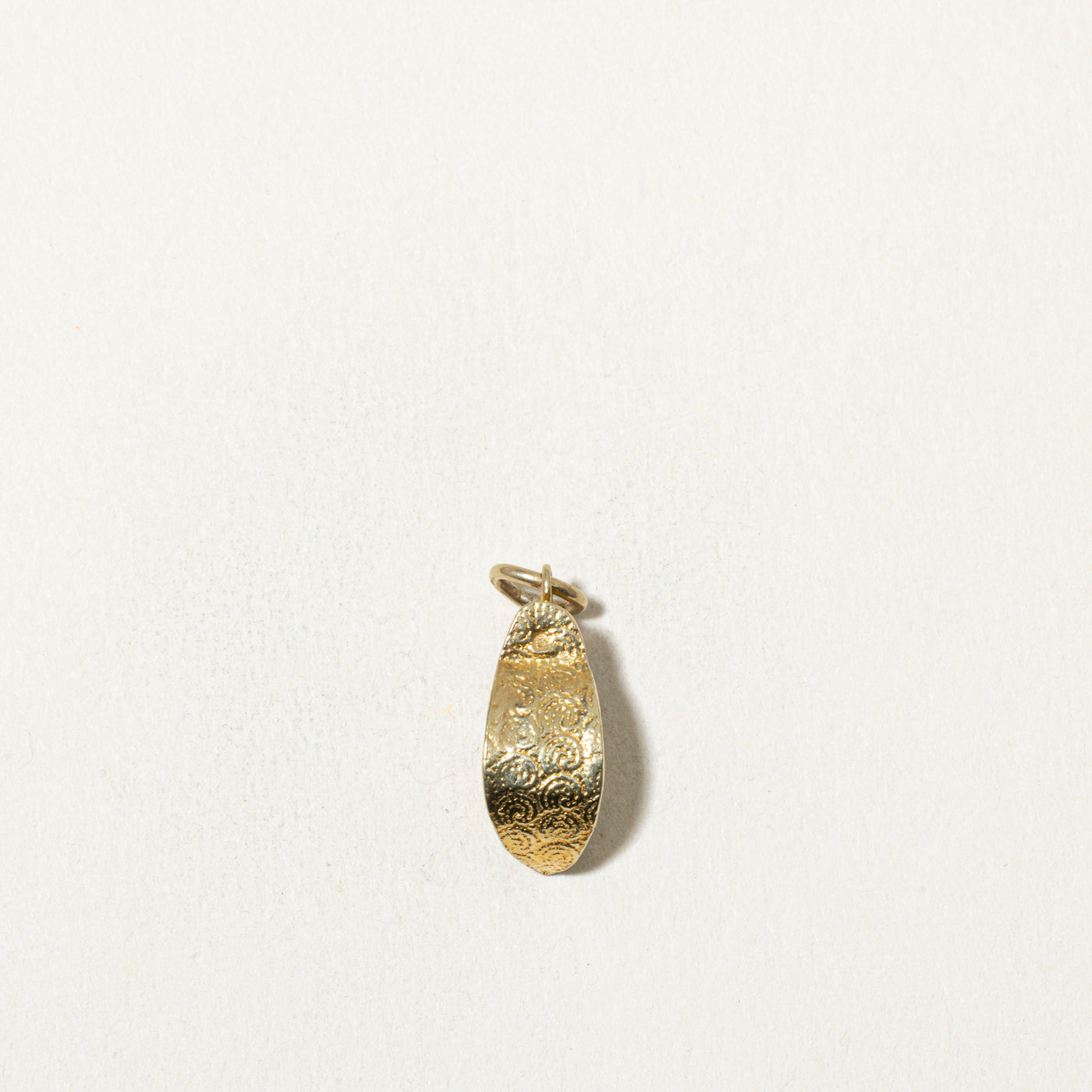 14k Curled Toe Shoe Charm
