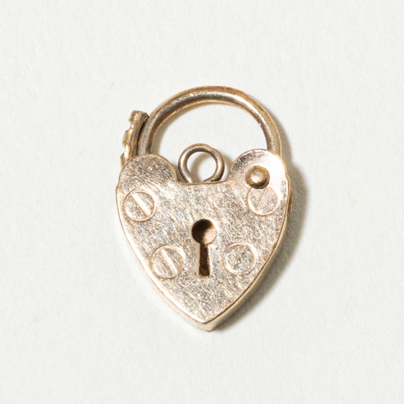 1987 London Heart Padlock Charm