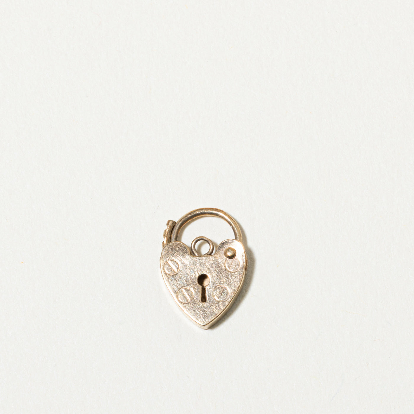 1987 London Heart Padlock Charm