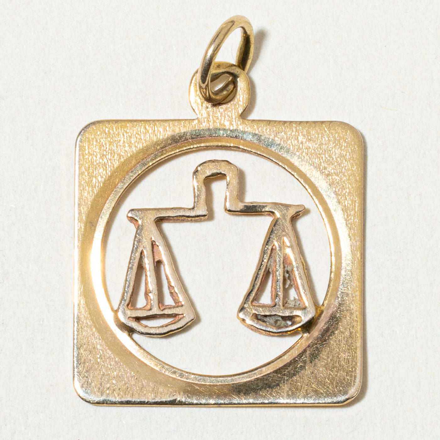 10k Libra Zodiac Pendant