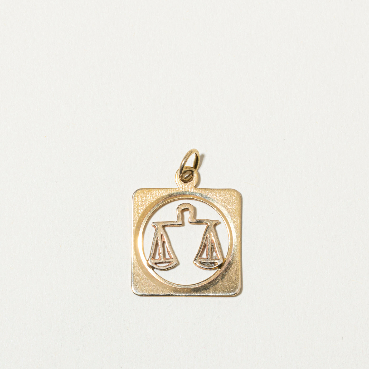 10k Libra Zodiac Pendant