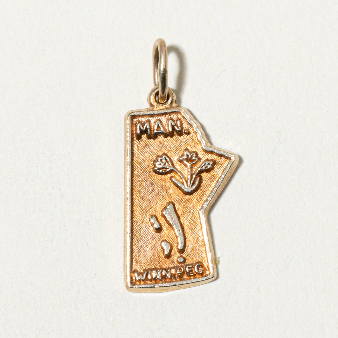 10k Manitoba Map Charm