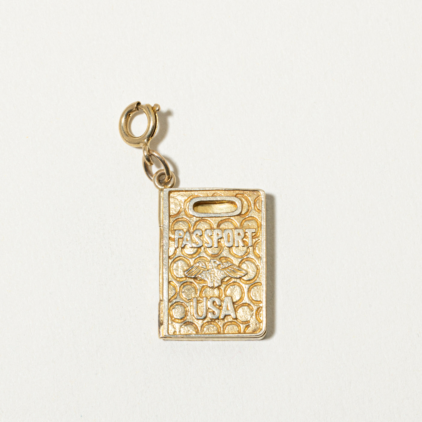14k USA Passport Charm