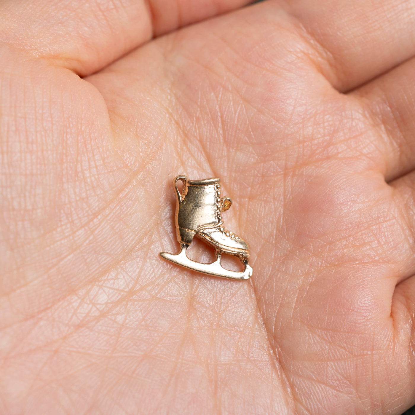 14k Ice Skate Charm
