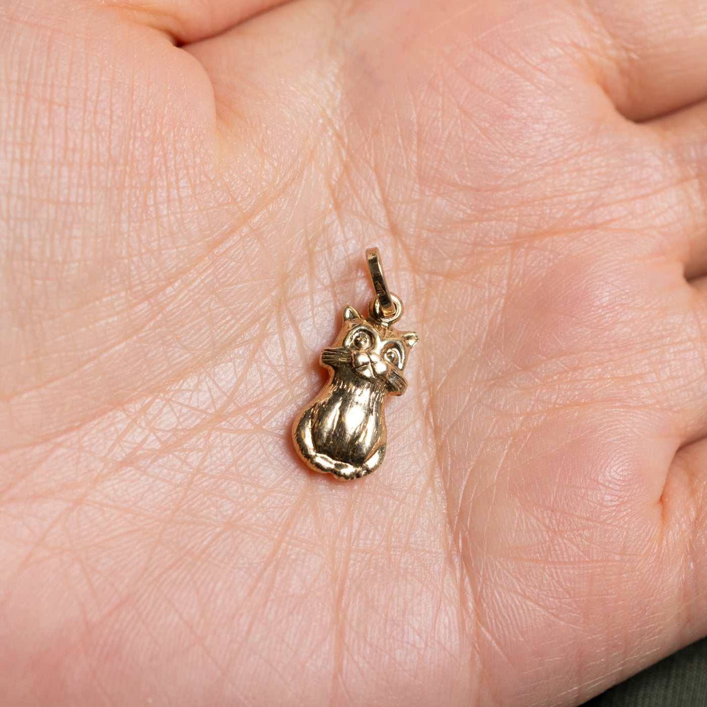 14k Cat Charm