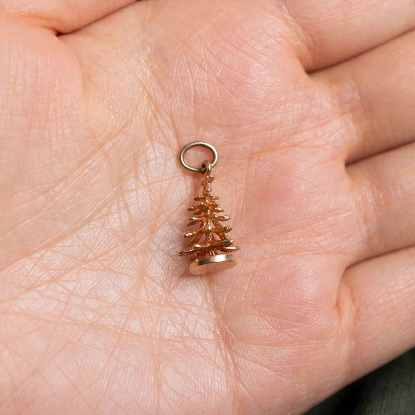 10k Pine Tree Charm