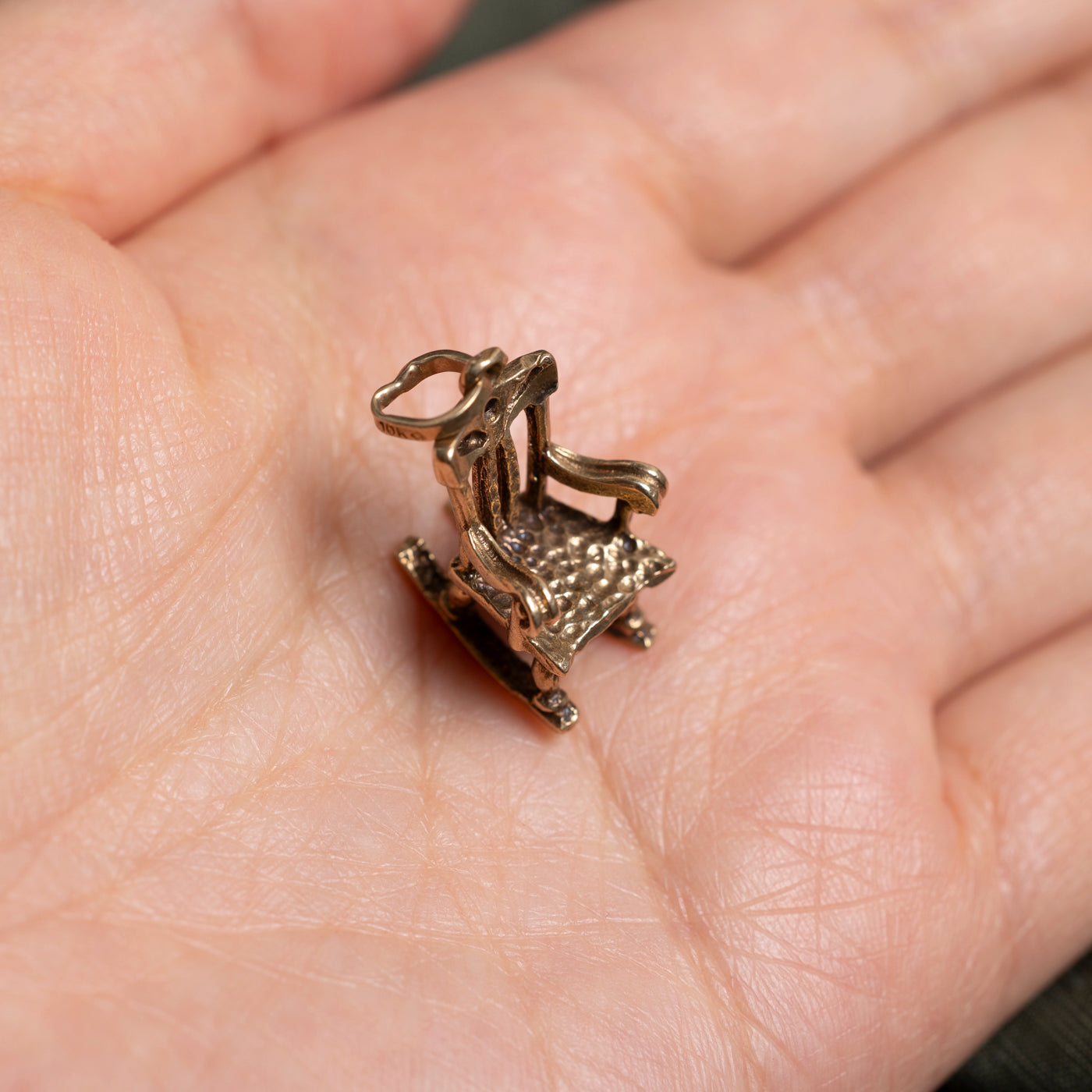 10k Rocking Chair Charm
